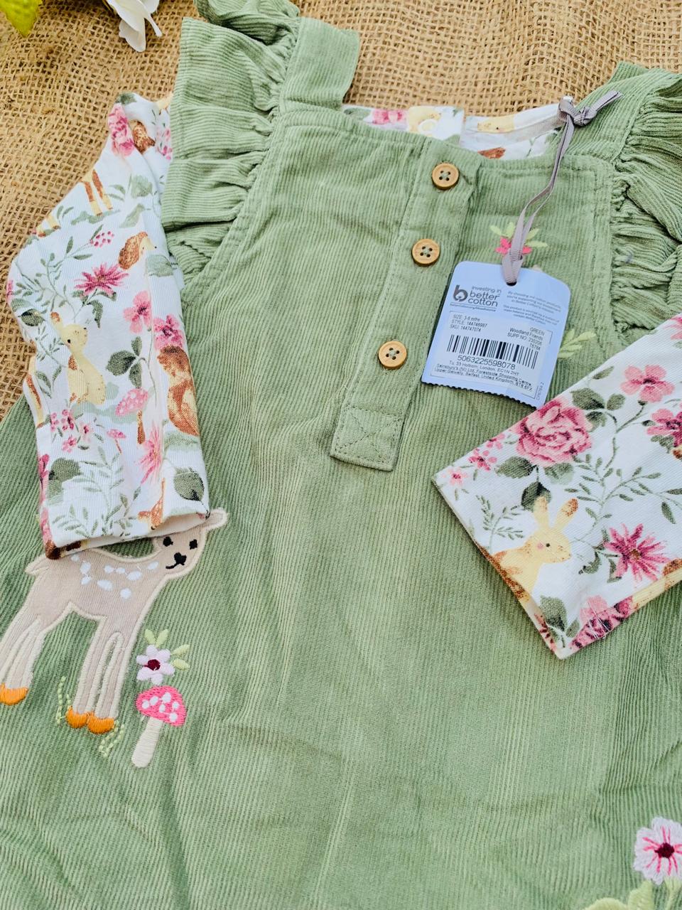 Tu Clothing Woodland Friend Pinny Frock