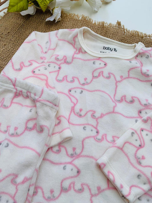 TU Clothing Bears Fleeced Shirt & Trouser Set