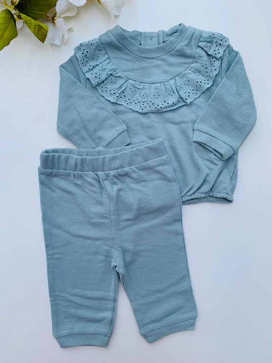 TU Clothing Frill neck Shirt & Trouser Set