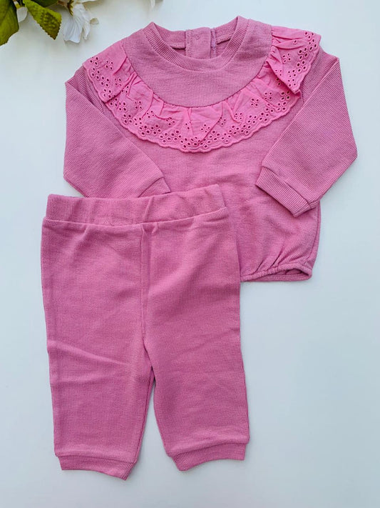 TU Clothing Frill neck Shirt & Trouser Set
