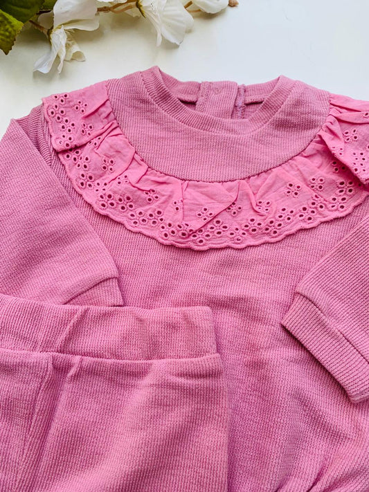 TU Clothing Frill neck Shirt & Trouser Set