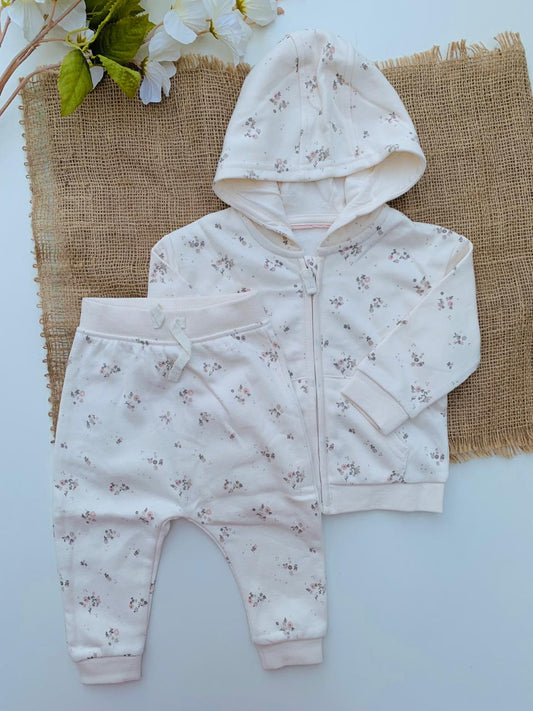 George Sweat Floral Hoodie with Trouser Set