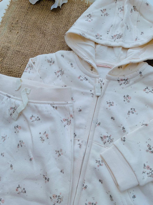 George Sweat Floral Hoodie with Trouser Set