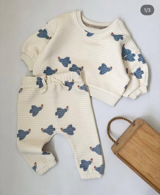George Birds Quilted Shirt & Trouser Set