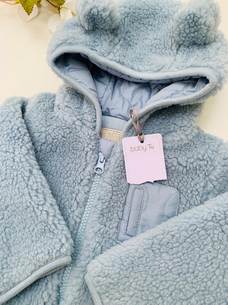 Tu Clothing Borg Bear Ear Zip Jacket