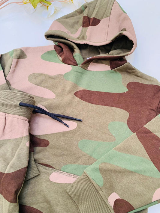 George Camouflage Hoodie With jogger Set
