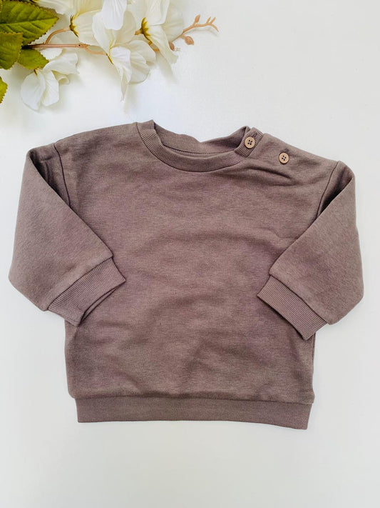 George Button Shoulder Sweatshirt
