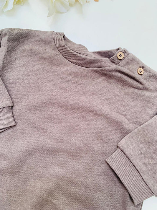 George Button Shoulder Sweatshirt