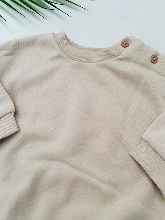 George Button Shoulder Sweatshirt