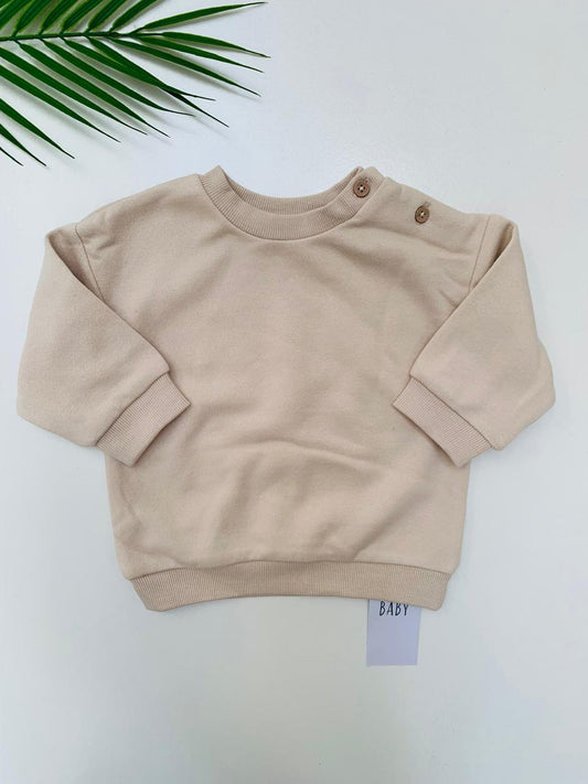 George Button Shoulder Sweatshirt