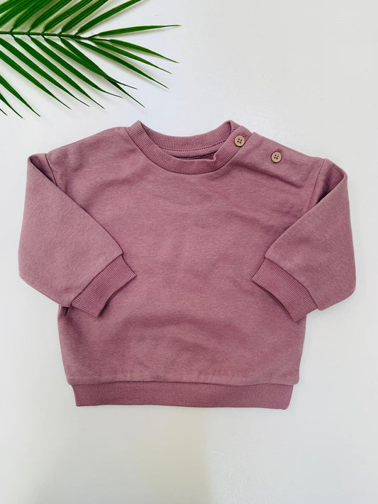 George Button Shoulder Sweatshirt