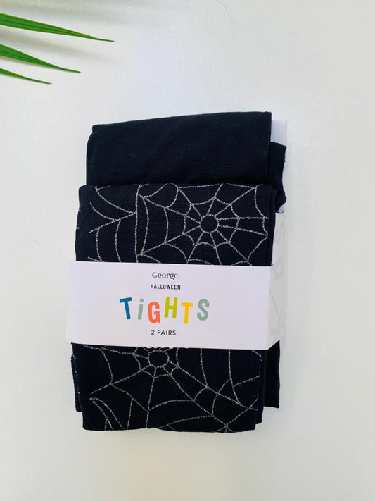 George Halloween Sparkly Spider Web leggings