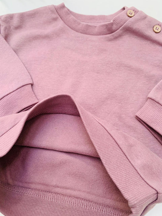 George Button Shoulder Sweatshirt