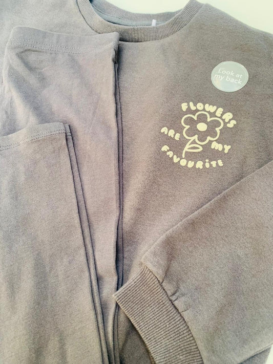 George Printed Flower Sweatshirt & trouser Set