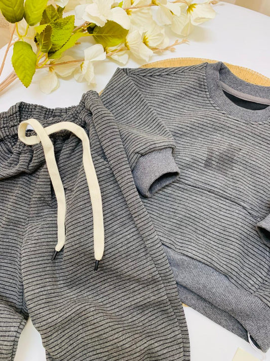 Korean Style Jersey Fox Shirt & Trouser Set