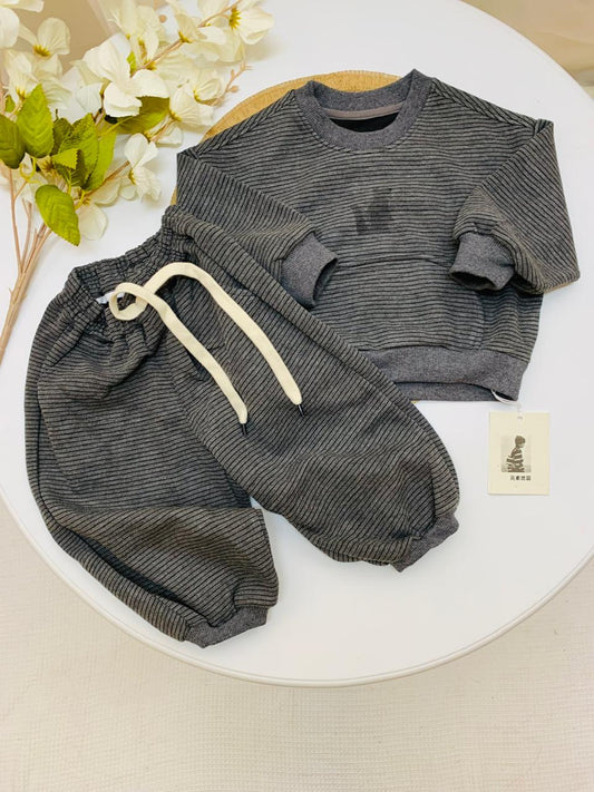 Korean Style Jersey Fox Shirt & Trouser Set