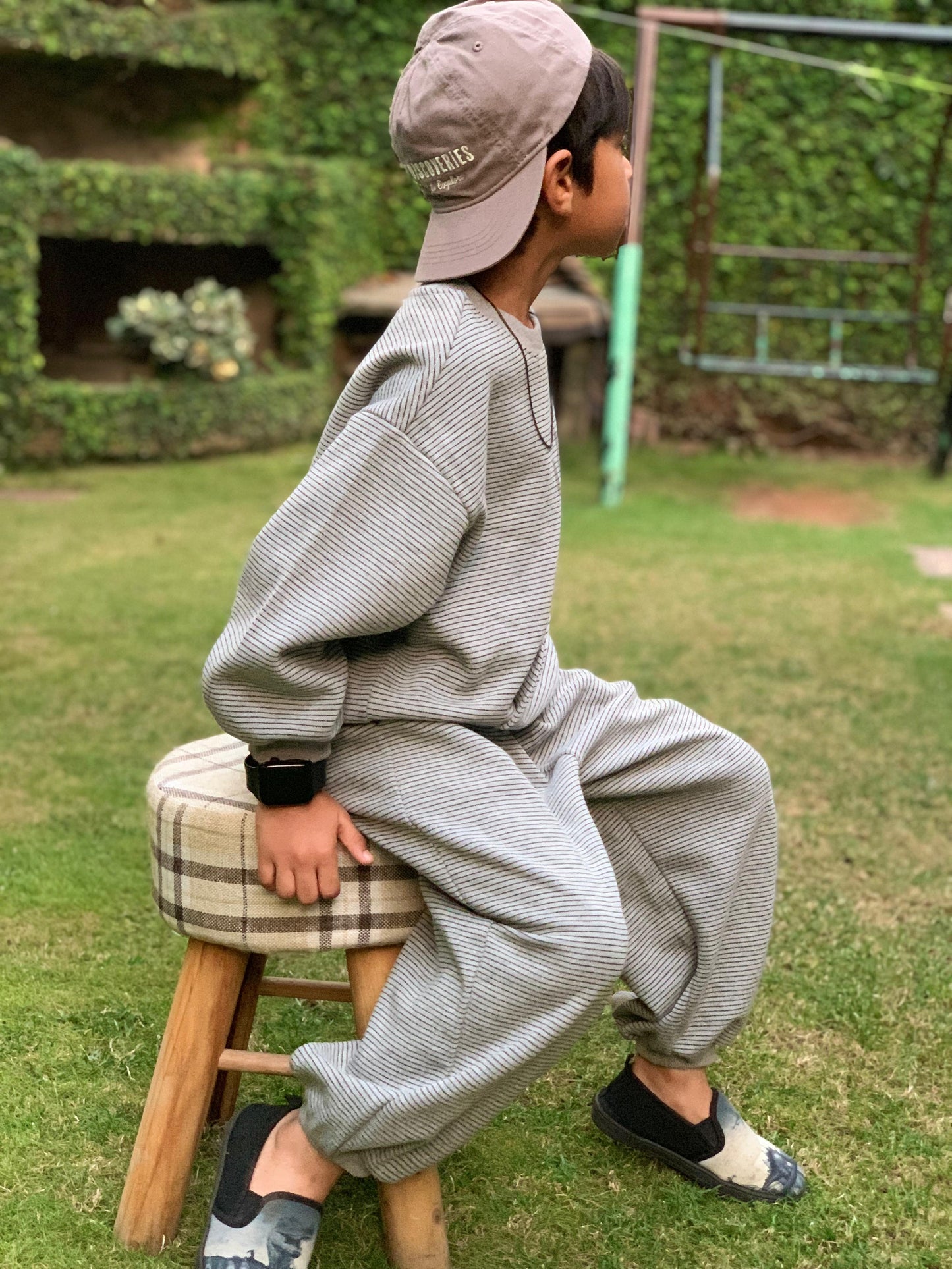 Korean style Jersey Fox Shirt & Trouser Set