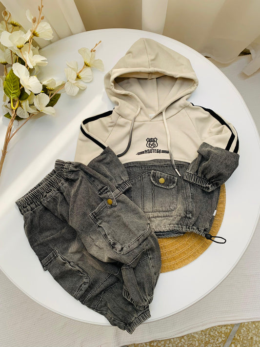"Route 66" Hoodie & Cargos Set