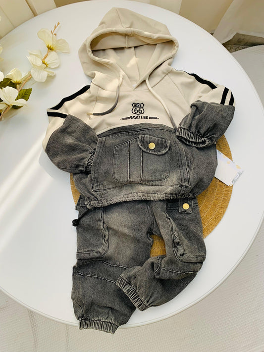 "Route 66" Hoodie & Cargos Set