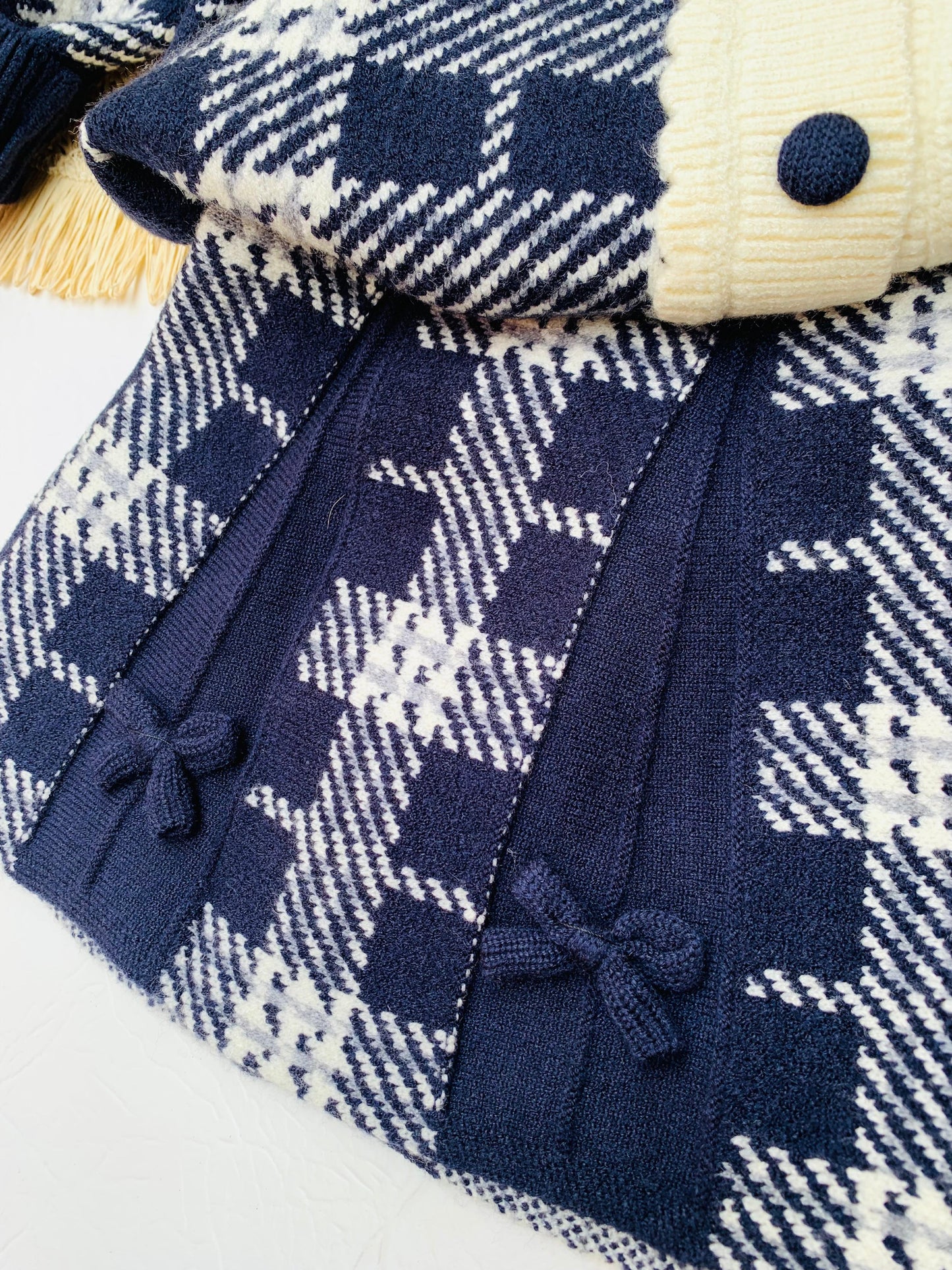 Knitted Cardigan & Skirt