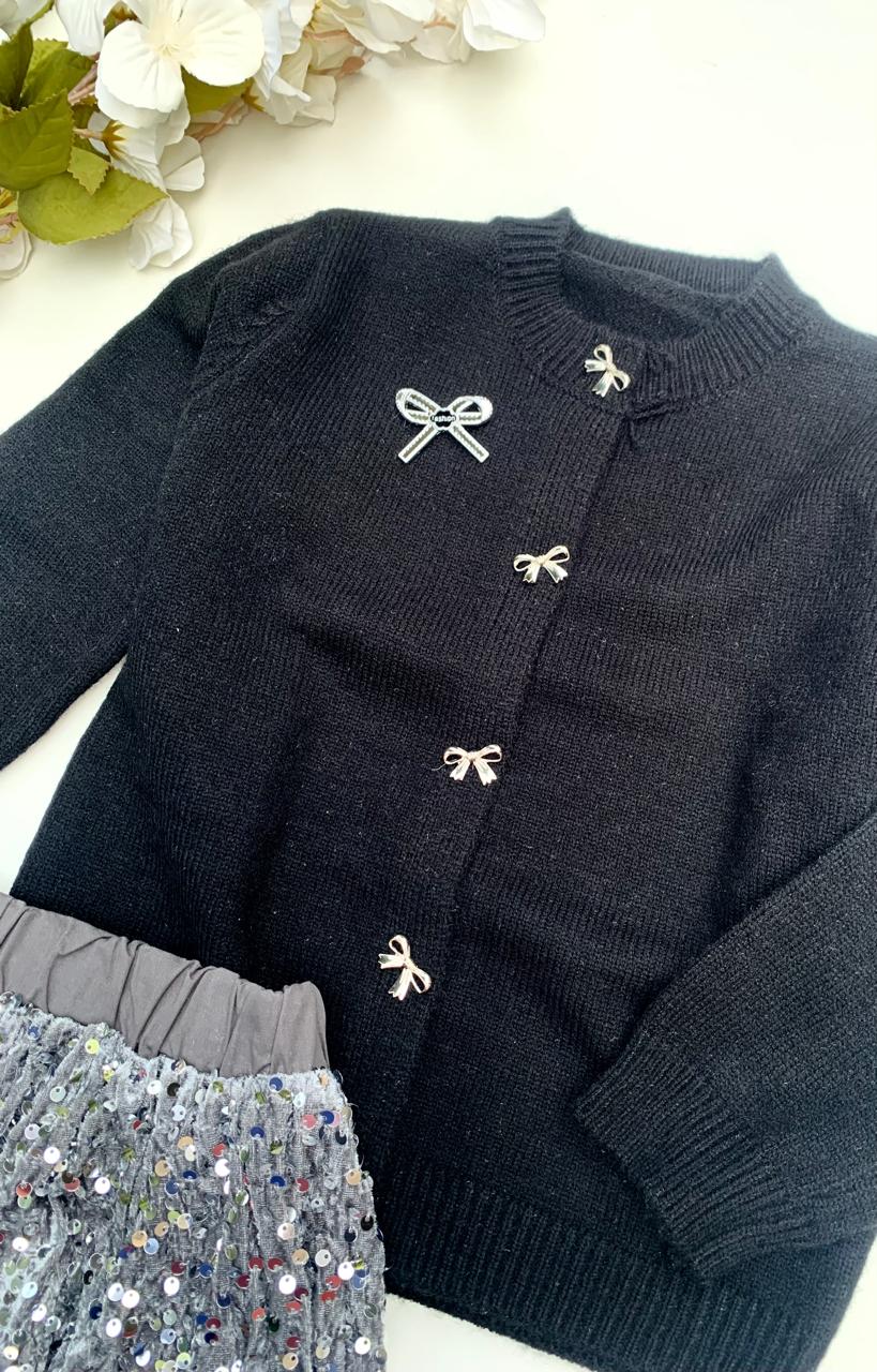 Formal wear Knitted Cardigan with Sparkly Skirt