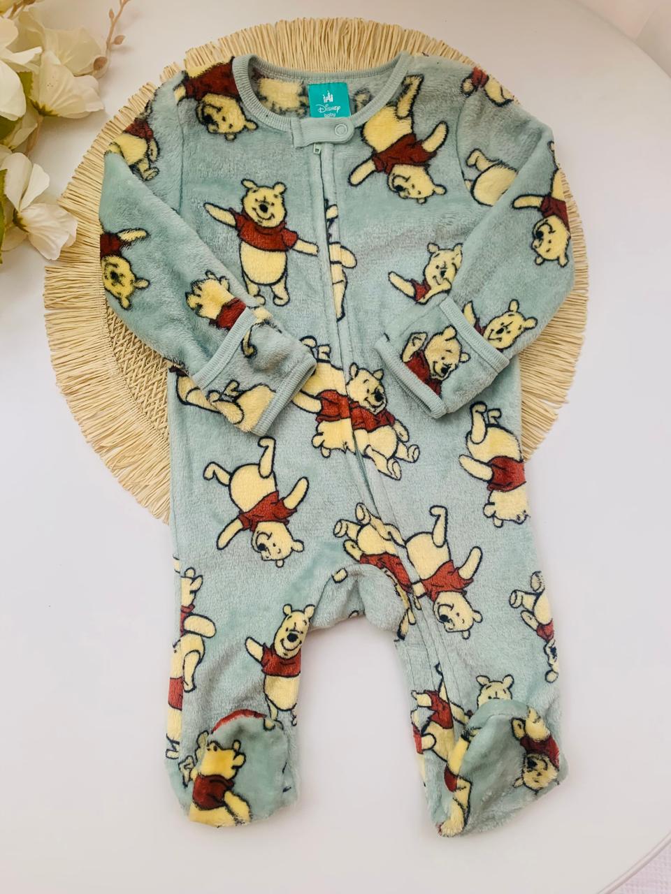 Winnie the Pooh Velour Sleepsuit