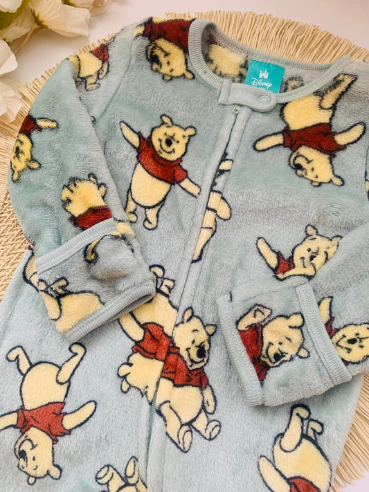 Winnie the Pooh Velour Sleepsuit