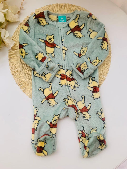 Winnie the Pooh Velour Sleepsuit