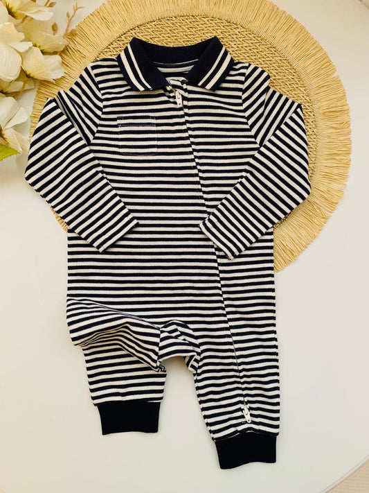 Tu Clothing stripes Footless Sleepsuit