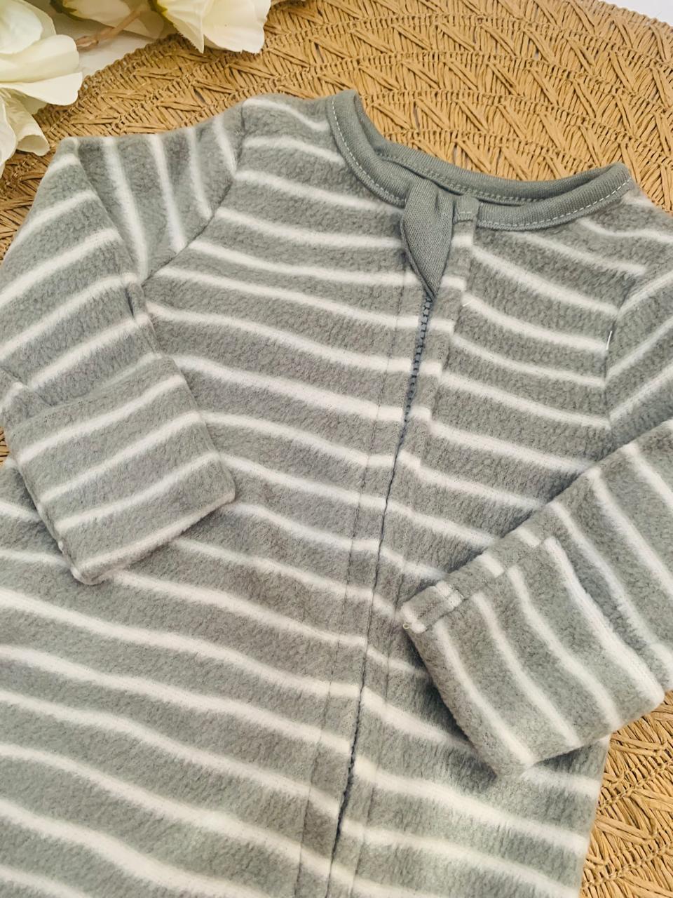 TU Clothing Stripes Fleeced Sleepsuit