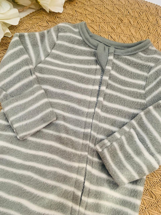 TU Clothing Stripes Fleeced Sleepsuit