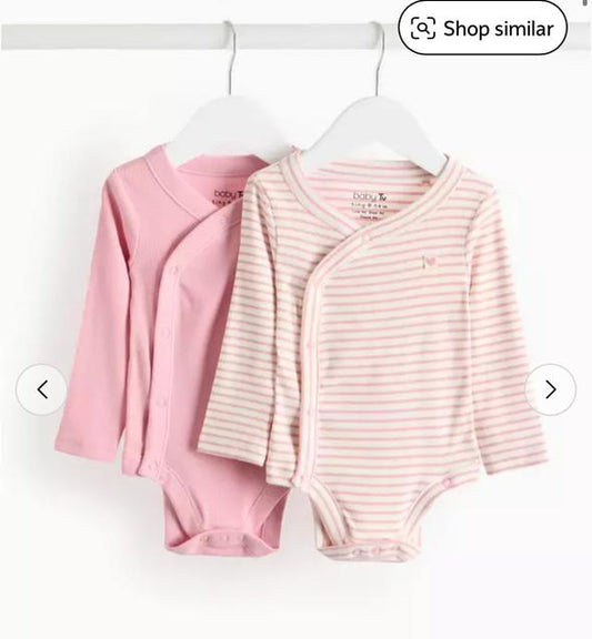 Tu Clothing Pack of 2 Front Wrap Bodysuits