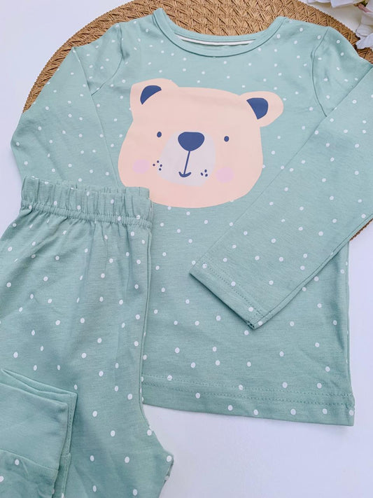 George Bear Print Shirt & Trouser Set