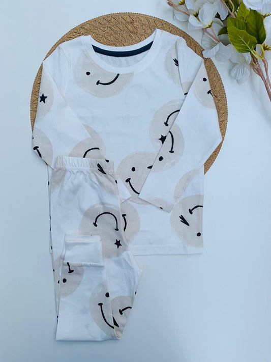 George Neutral Face Print shirt & Trouser set