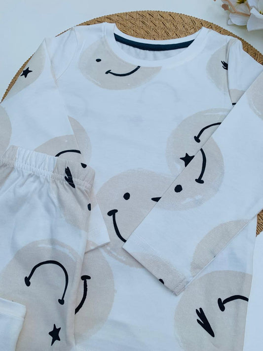 George Neutral Face Print shirt & Trouser set