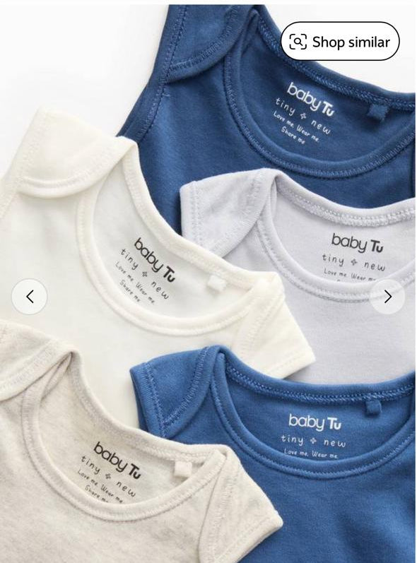 TU Clothing Pack 5 Sleeveless Bodysuits