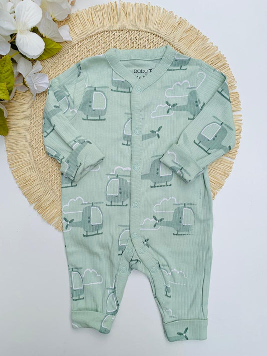 Tu Clothing Ribbed Helicopters Sleepsuit