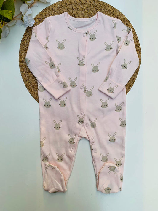 George Buttoned Bunnies Sleepsuit