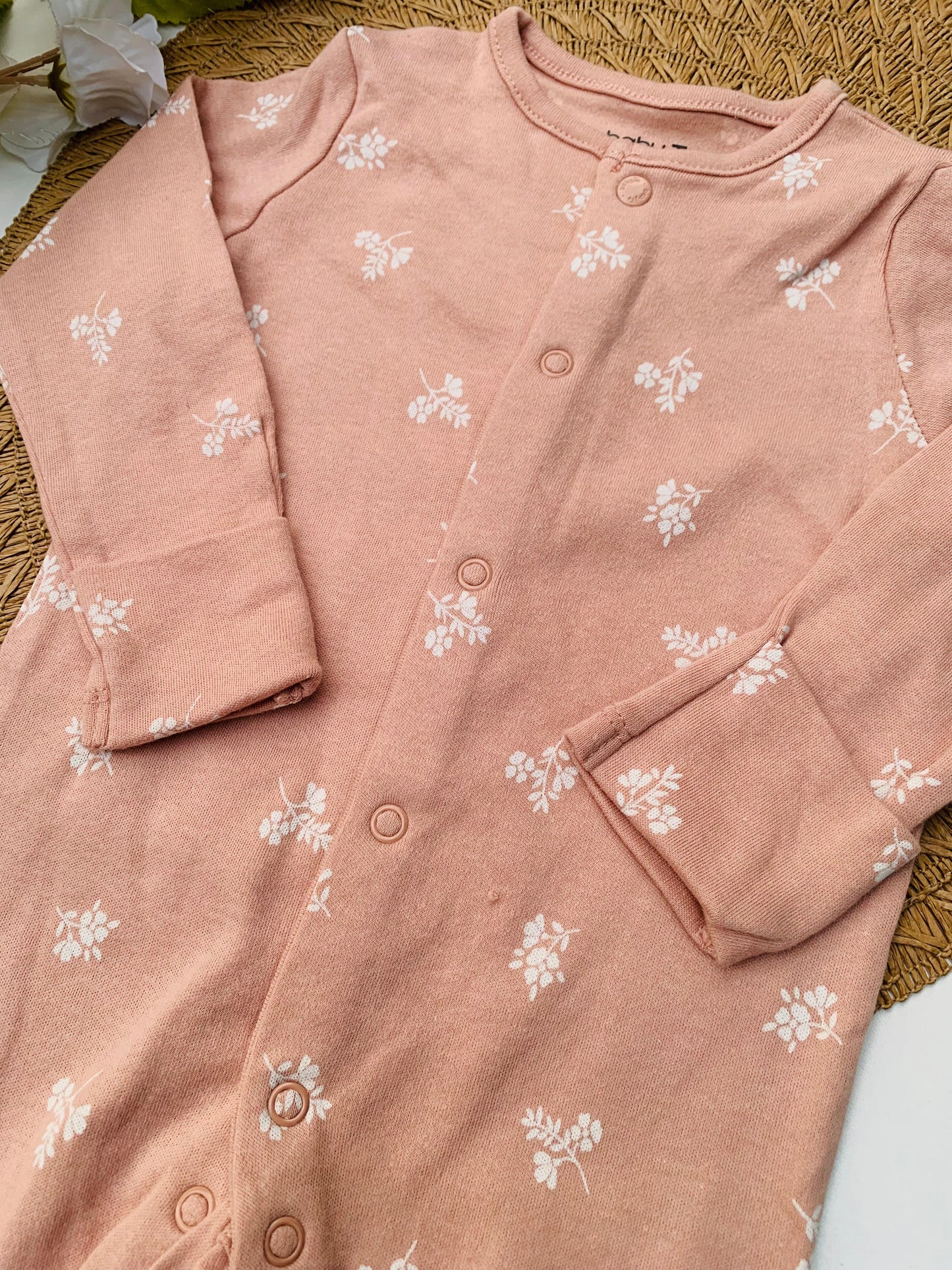 TU Clothing Flowers Print Sleepsuit