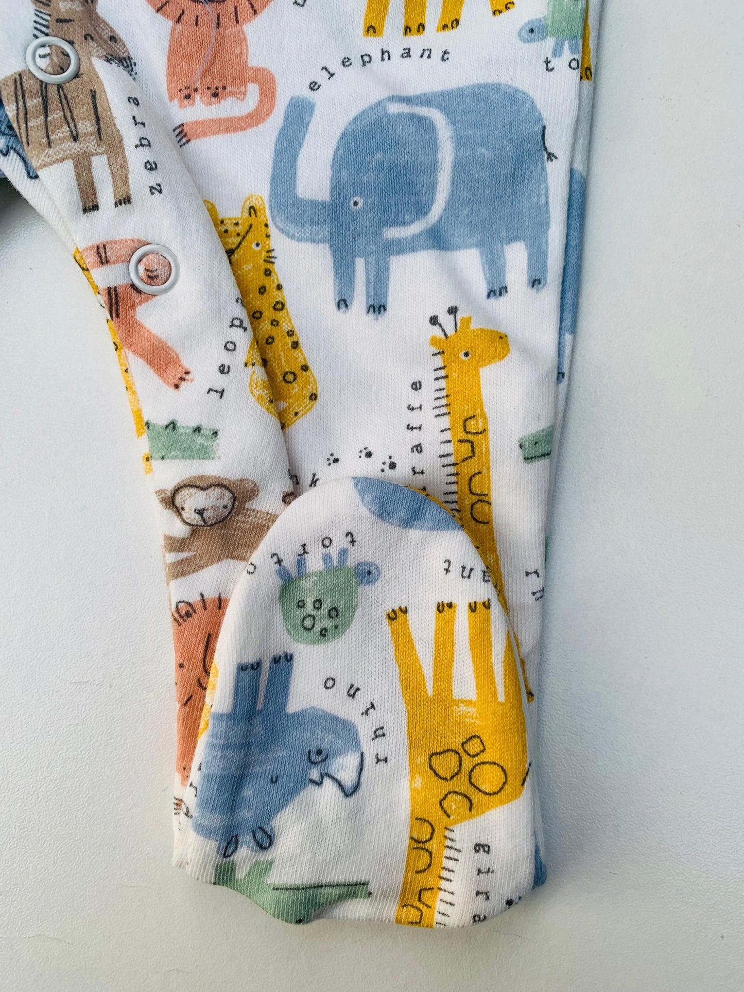 George Safari Print Sleepsuit