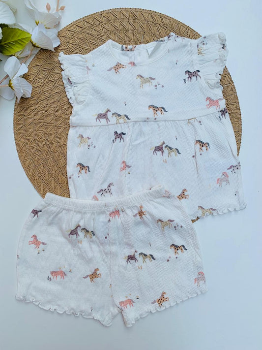 Next Horse Frock & Shorts Set