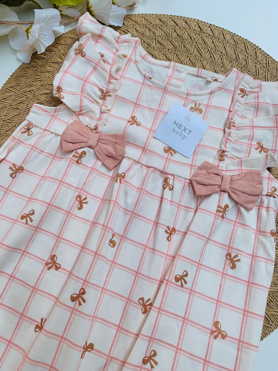 Next Bow Print Romper