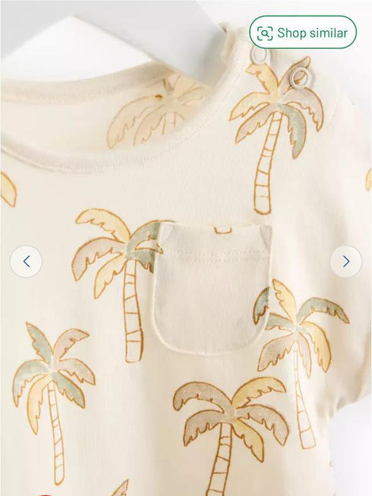 Tu Clothing Palm Trees Romper