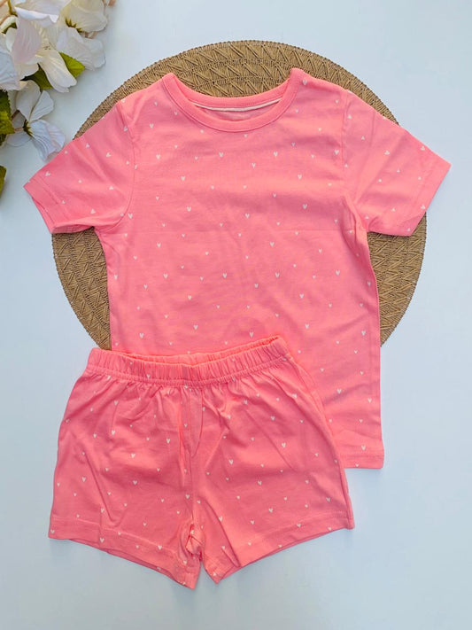 George Hearts Print shirt & Short Set