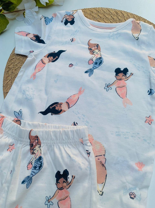George Mermaid Shirt & Shorts Set