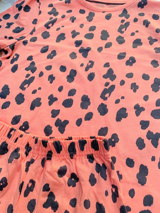 George Leopard Print Shirt & Shorts Set