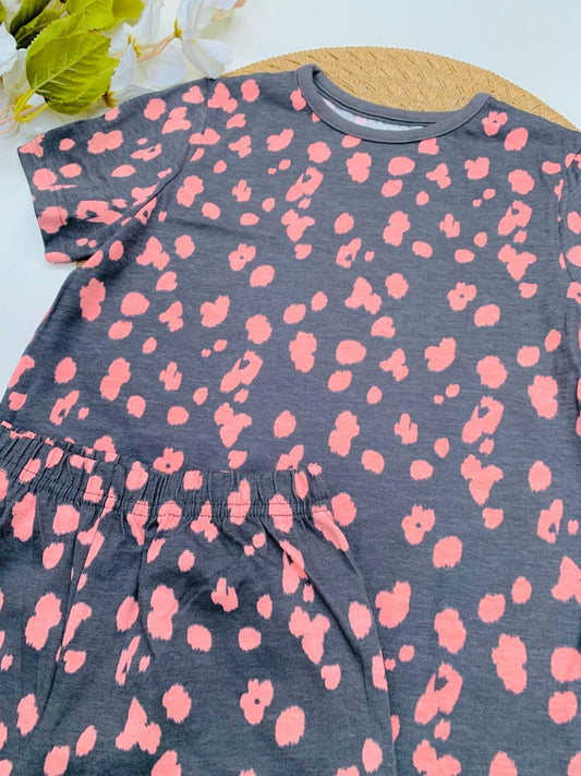 George Leopard Print Shirt & Shorts Set