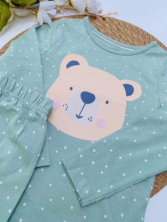 George Bear Print Shirt & Trouser Set