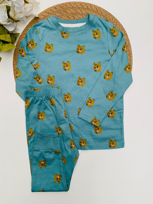 George Lion Faces Print Shirt & Trouser Set