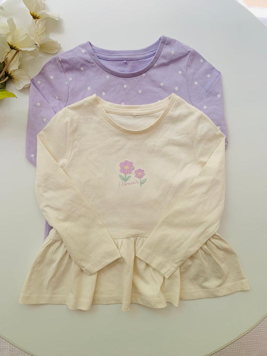 George Flower Print Pack of 2 Shirts